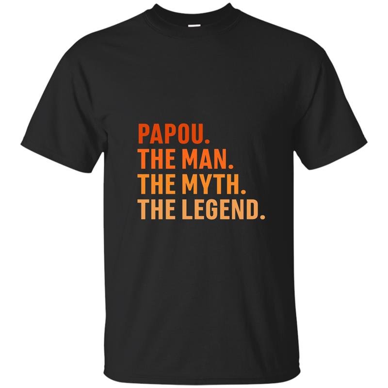 Fathers day gift papou the legend for your greek grandpa t-shirt