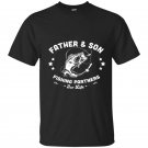 Fathers day t-shirt father and son fishing partners for life