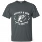 Fathers day t-shirt father and son fishing partners for life