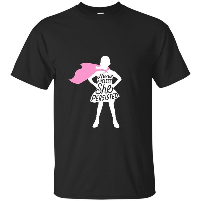 Fearless girl t-shirt nevertheless she persisted white cape