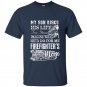 Firefighter mom t-shirt my son is a firefighter