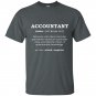 Funny accountant t-shirt dictionary meaning definition