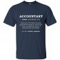 Funny accountant t-shirt dictionary meaning definition