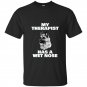 Funny german shepherd t-shirt my therapist has a wet nose