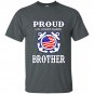 Funny proud us coast guard brother birthday gift t-shirt