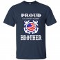 Funny proud us coast guard brother birthday gift t-shirt