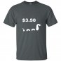 Funny tree fiddy t-shirt loch ness monster three fifty tee