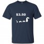 Funny tree fiddy t-shirt loch ness monster three fifty tee