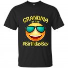 Grandma of the birthday boy emoji t-shirt gift for party