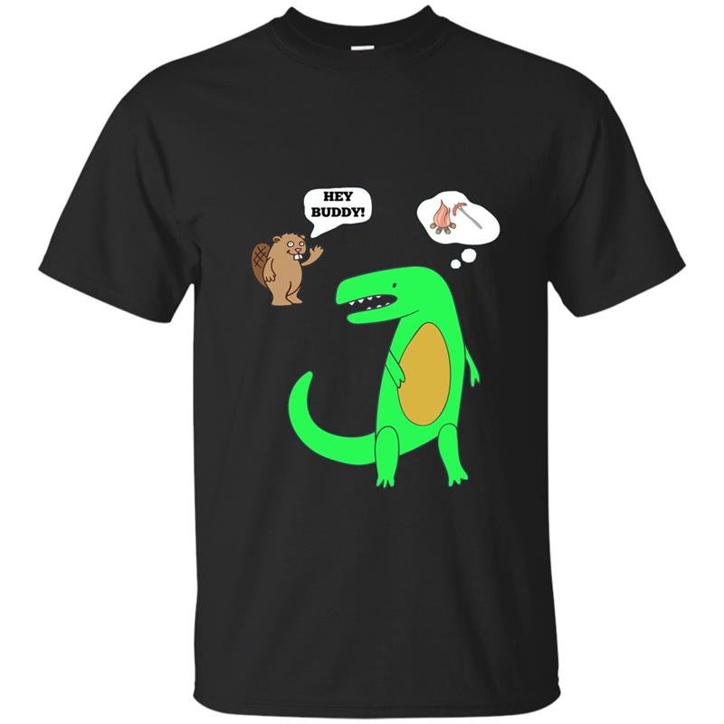 Hey buddy dinosaur lunch t-shirt