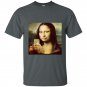 Hilarious parody t-shirts mona lisa taking a selfie