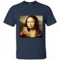 Hilarious parody t-shirts mona lisa taking a selfie