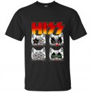 Hiss kiss cats kittens rock funny t-shirt
