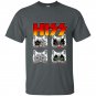 Hiss kiss cats kittens rock funny t-shirt
