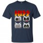 Hiss kiss cats kittens rock funny t-shirt