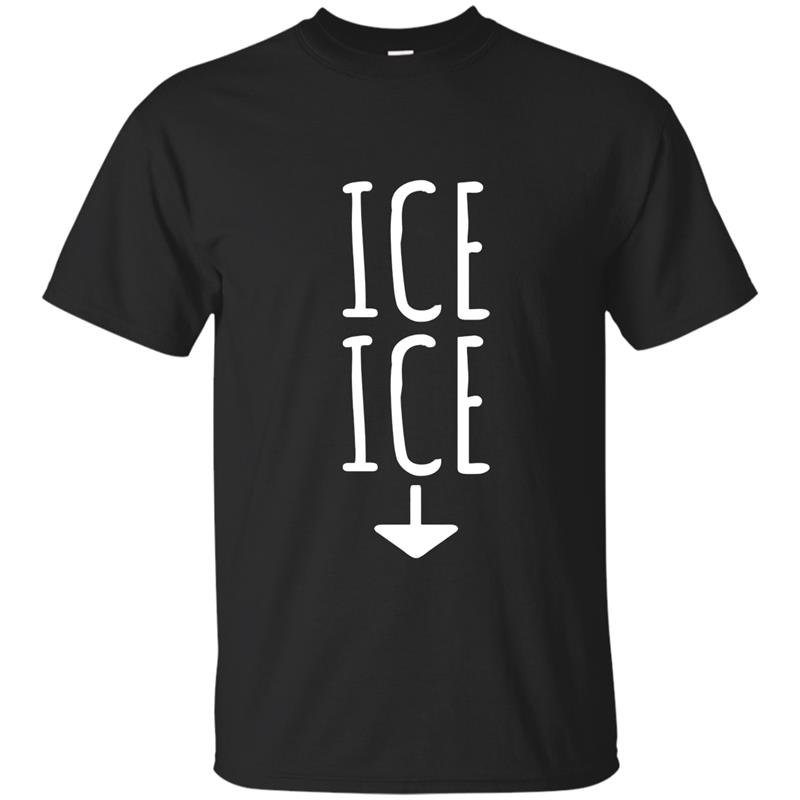 Ice twice pregnancy announcement funny t-shirt