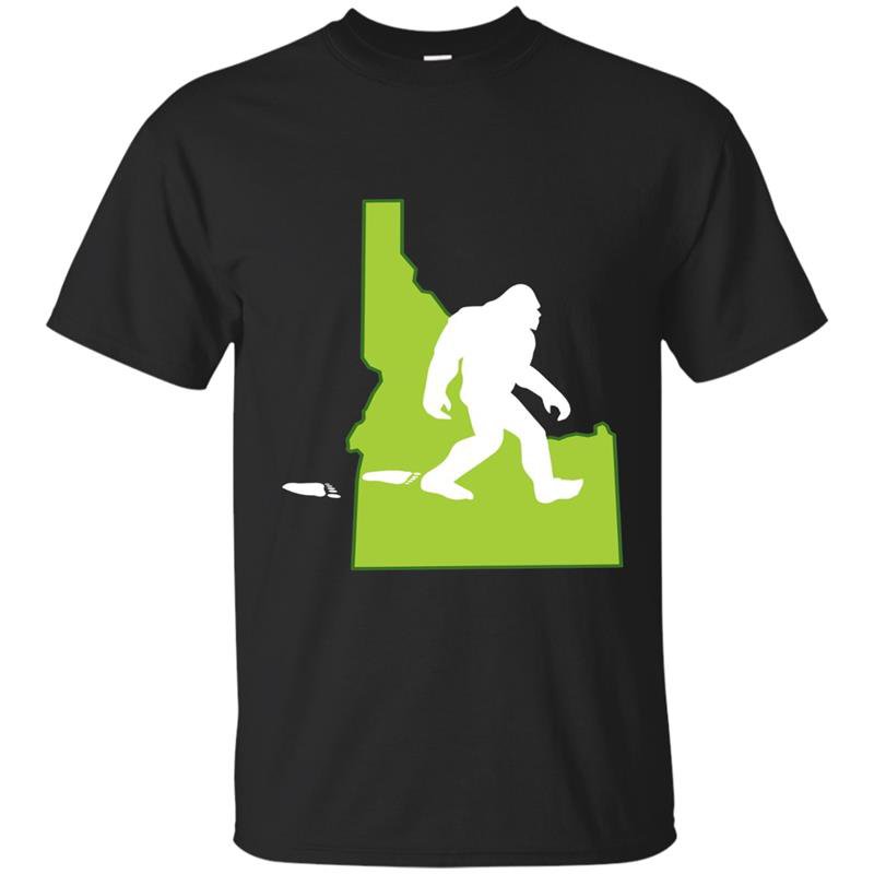 Idaho state bigfoot hunter t-shirt