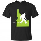 Idaho state bigfoot hunter t-shirt