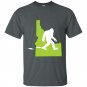 Idaho state bigfoot hunter t-shirt