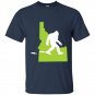 Idaho state bigfoot hunter t-shirt
