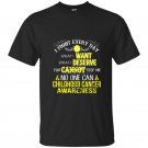 I fight everyday childhood cancer awareness t-shirt