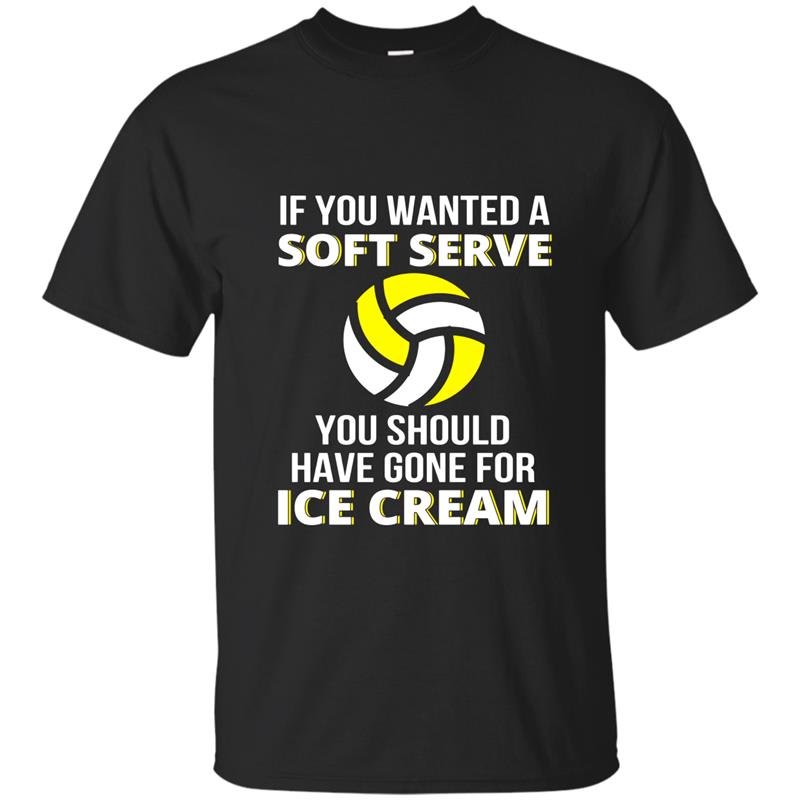 If you wanted a soft serve funny volleyball t-shirts