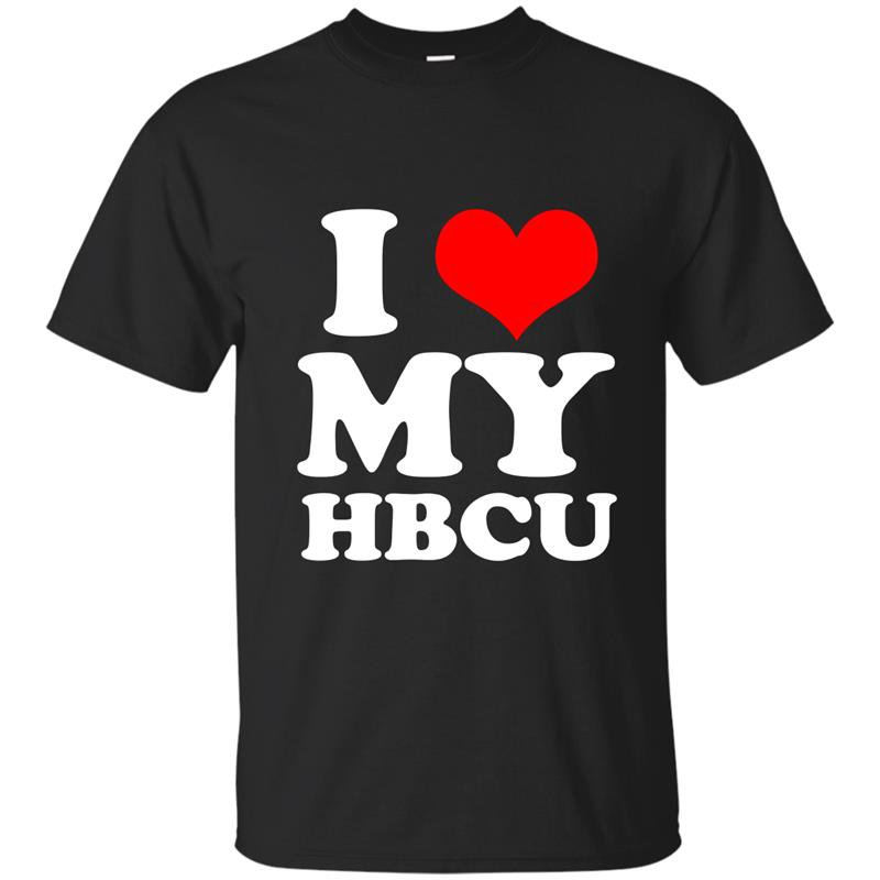 I heart love my hbcu black pride education t-shirt