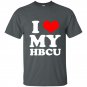I heart love my hbcu black pride education t-shirt