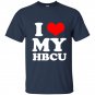 I heart love my hbcu black pride education t-shirt
