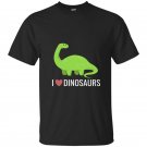 I love dinosaurs t-shirt cute diplodocus long neck cartoon