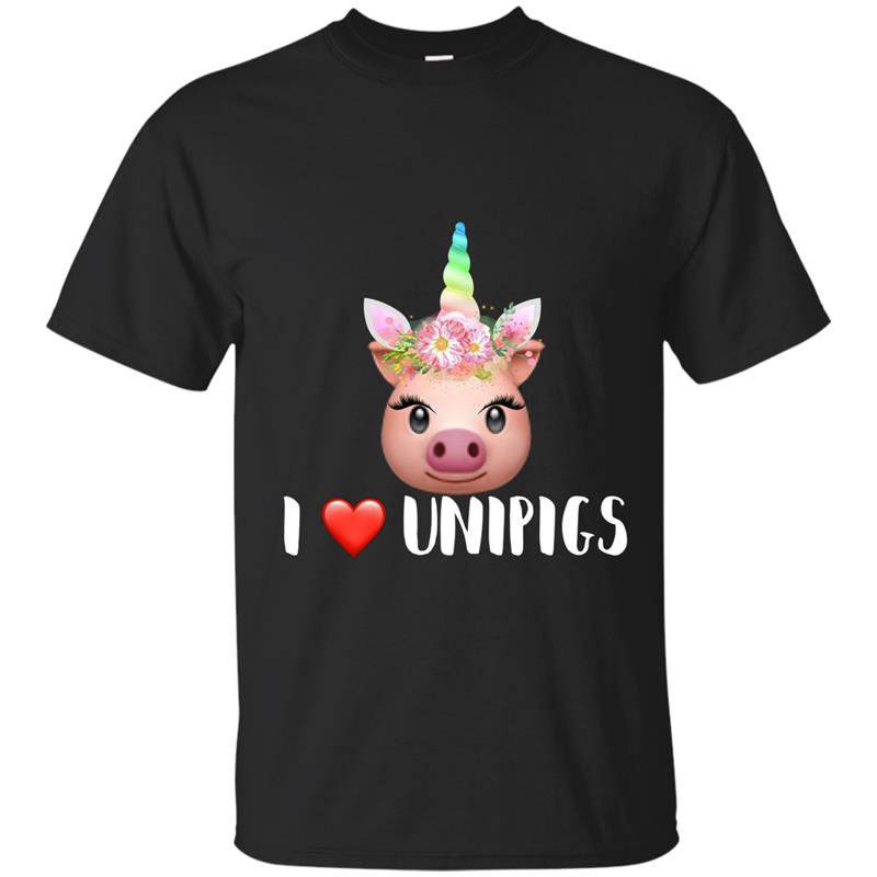 I love unipigs funny unicorn pig lover t-shirt