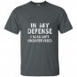 In my defense i was left unsupervised funny gifts t-shirt