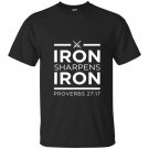 Iron sharpens iron christian t-shirt for men and women