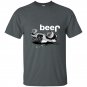 Jeep beer 4x4 wrecked funny t-shirt