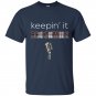 Keepin it brockmire funny plaid baseball t-shirt