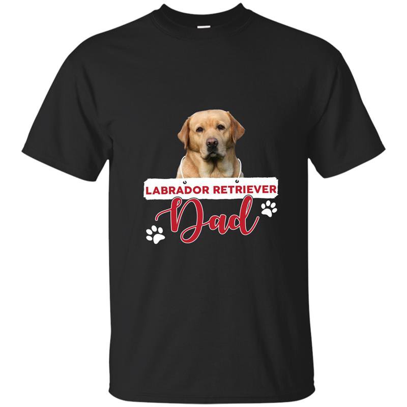 Labrador retriever dad fathers day t-shirt