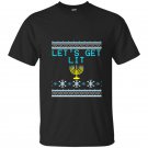Lets get lit funny hanukkah sweater menorah t-shirt