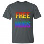 Lgbt gay pride free hugs rainbow t-shirt