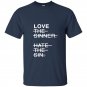 Love the sinner hate the sign t-shirt