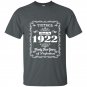 Made in 1922 t-shirt 95th birthday gift