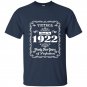 Made in 1922 t-shirt 95th birthday gift