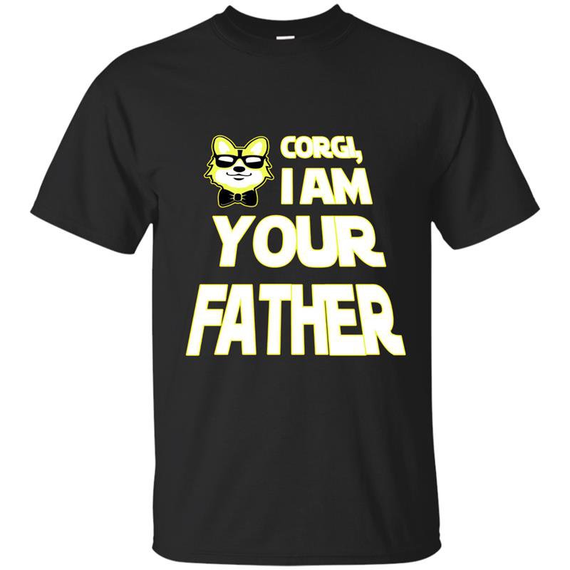 Mens 2017 fathers day corgi i am your father t-shirt