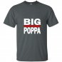 Mens big poppa hip hop dad fathers day t-shirt