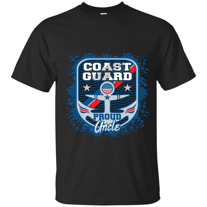 Mens coast guard proud uncle t-shirt