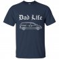 Mens dad life minivan funny gangsta t-shirt for men