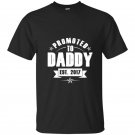 Mens promoted to daddy t-shirts gift new dad est 2017