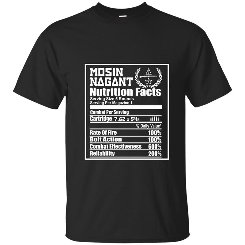 Mosin nagant nutrition facts brown t-shirt