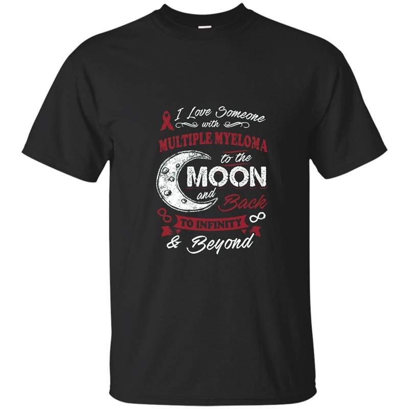 Multiple myeloma awareness moon back love t-shirt