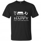 My jeep xj cherokee makes me happy you not so much mens t-shirt