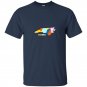 North carolina home state t-shirt usa map heart graphic tee